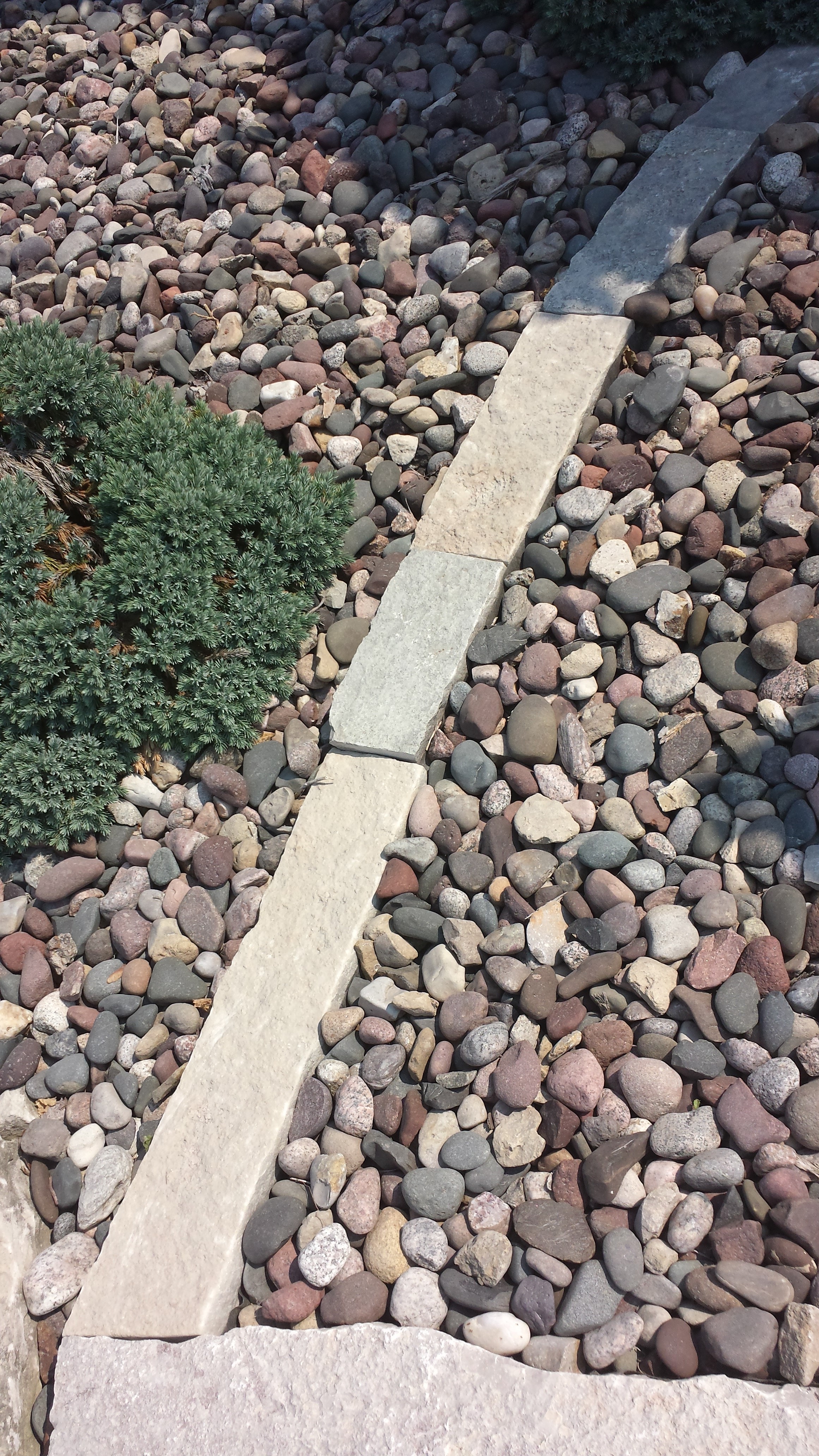 stone landscape edging